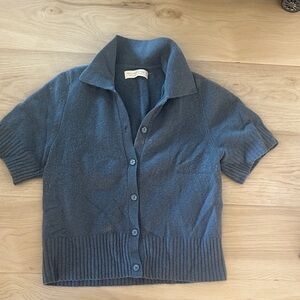 Abercrombie & Fitch Blue Cardigan Sweater